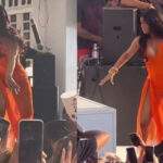 Cardi B hurls her mic at fan who threw drink on he