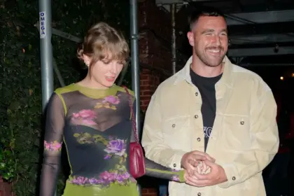 Taylor Swift’s leather mini skirt and mesh top for secret dinner with Travis Kelce will make you double take